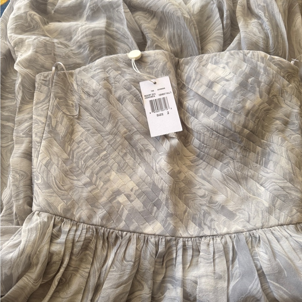 Michael Kors Collection Textured Gray Mini Dress